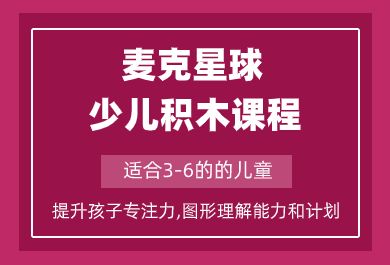 成都麦克星球少儿积木课程