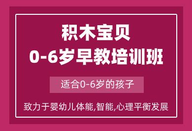 成都积木宝贝0-6岁早教培训班