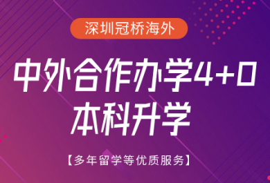 深圳中外合作办学4+0本科升学